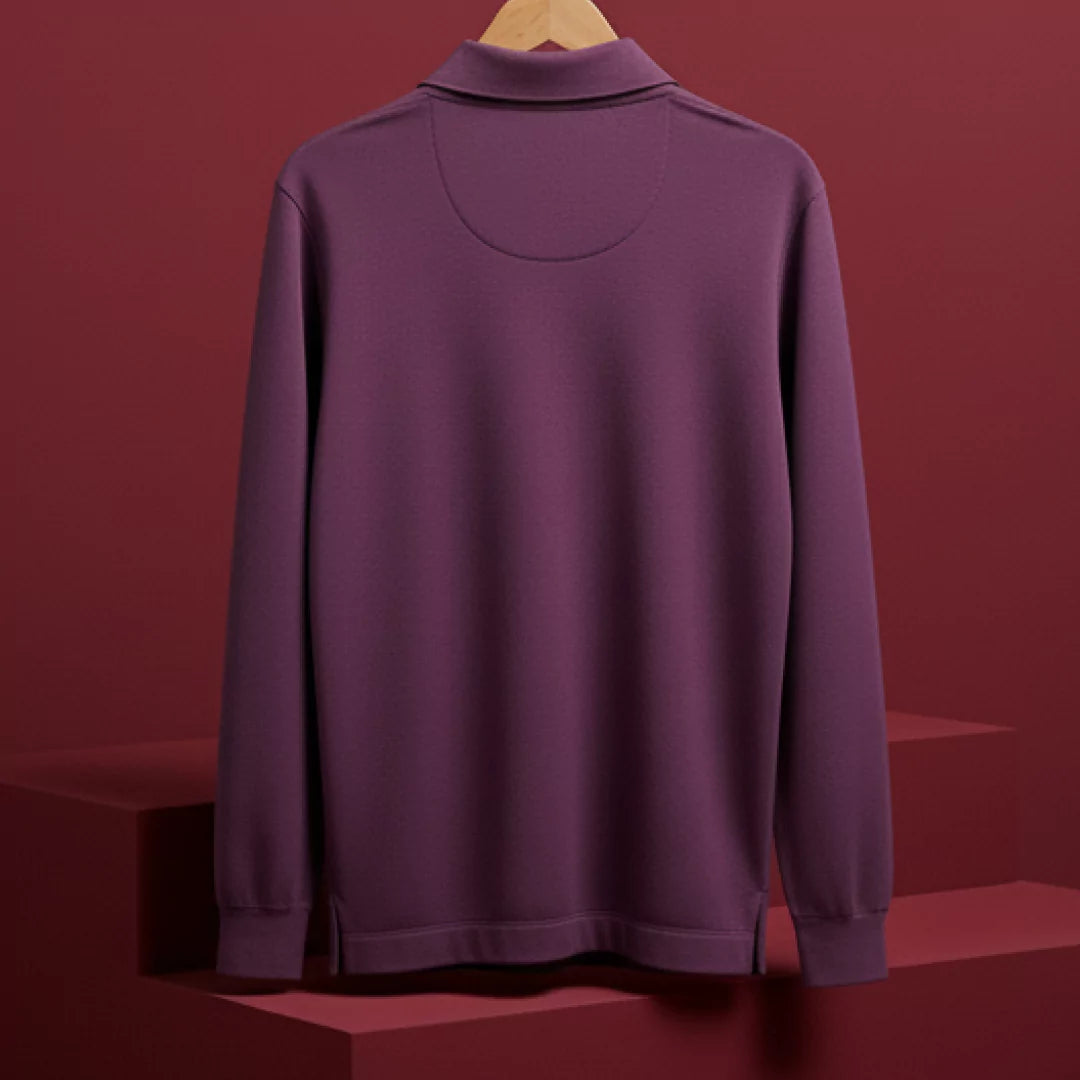 Autumn Pullover Shirt - Full Sleeves - Wine