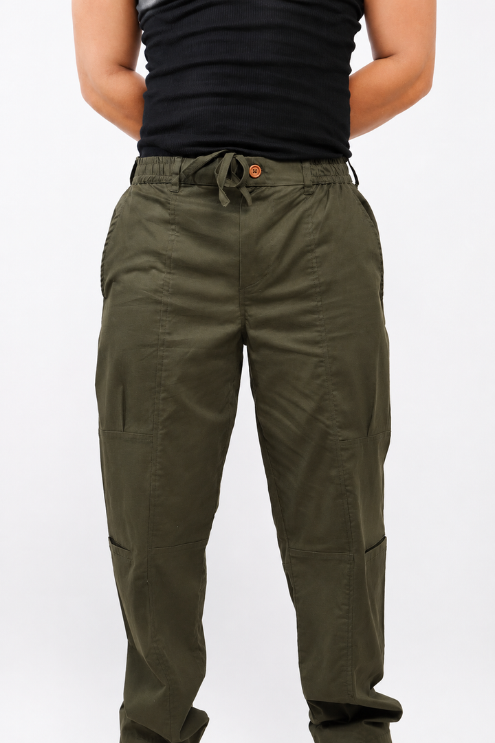 CHINOS X PYJAMAS -Green 100% Cotton