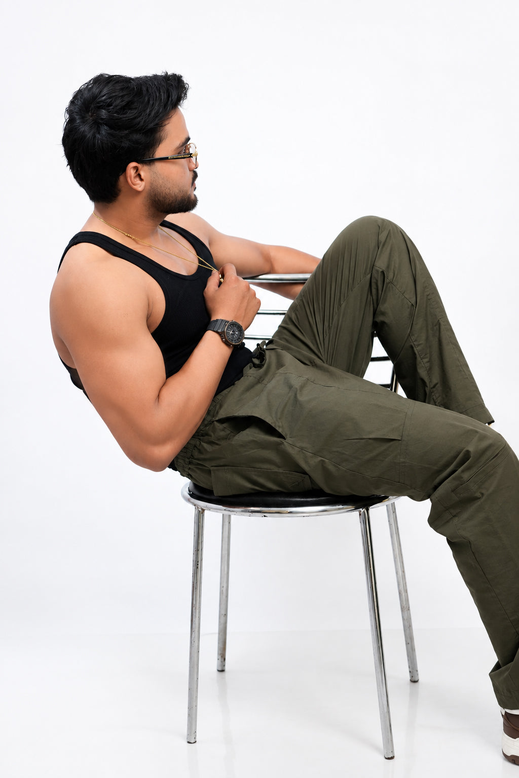 CHINOS X PYJAMAS -Green 100% Cotton