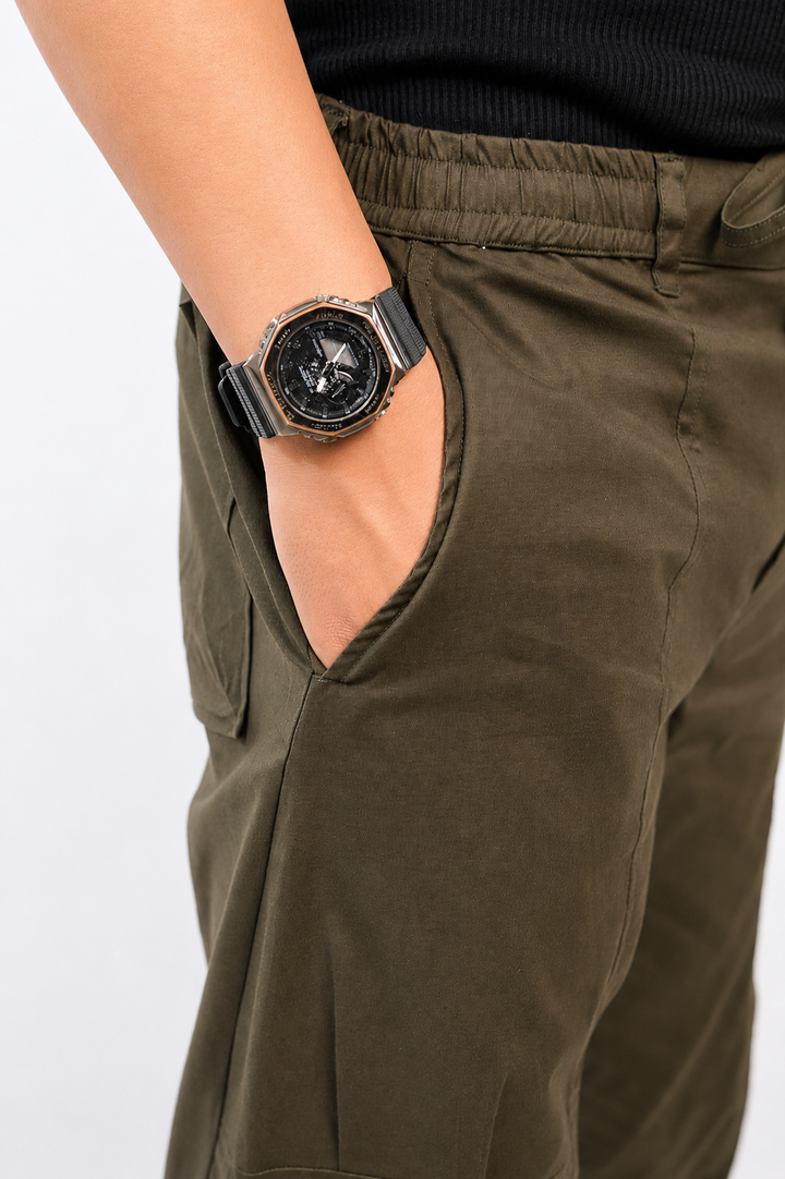 CHINOS X PYJAMAS -Green 100% Cotton