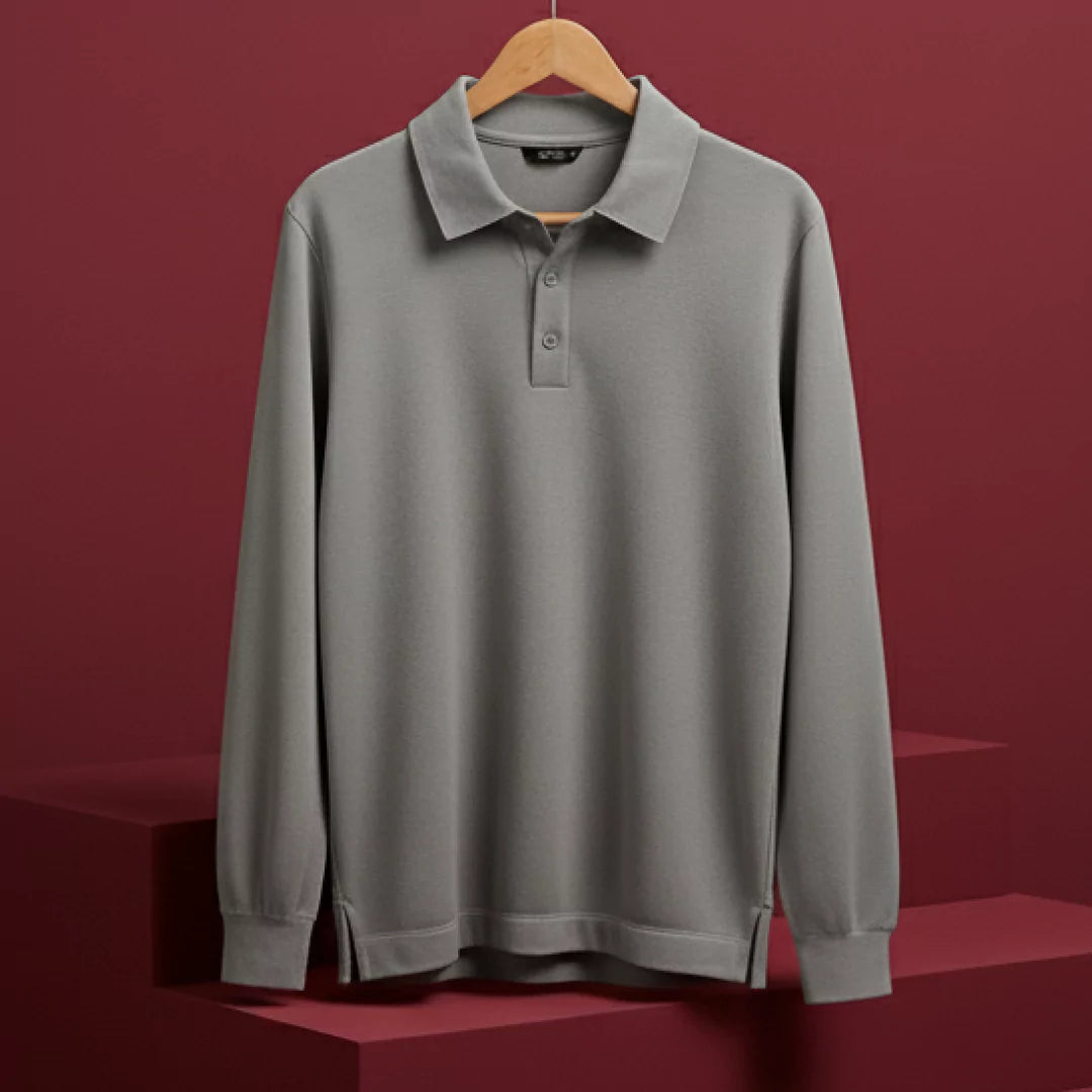 Autumn Pullover Shirt - Full Sleeves - Slate Grey