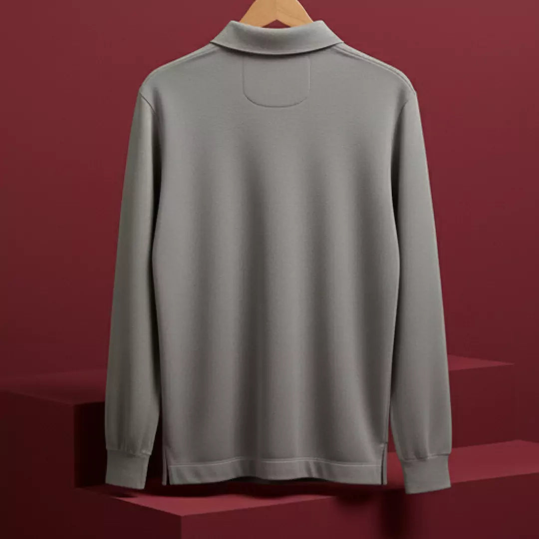 Autumn Pullover Shirt - Full Sleeves - Slate Grey
