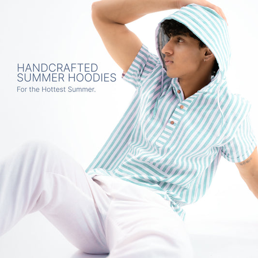 Summer Popover Hoodie - Pistachio Green