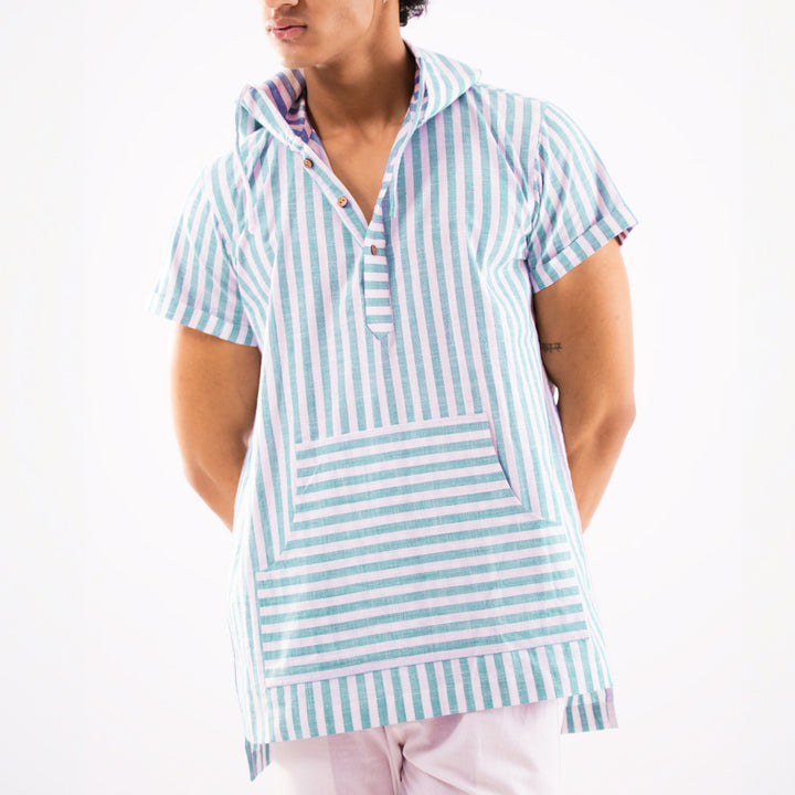 Summer Popover Hoodie - Pistachio Green