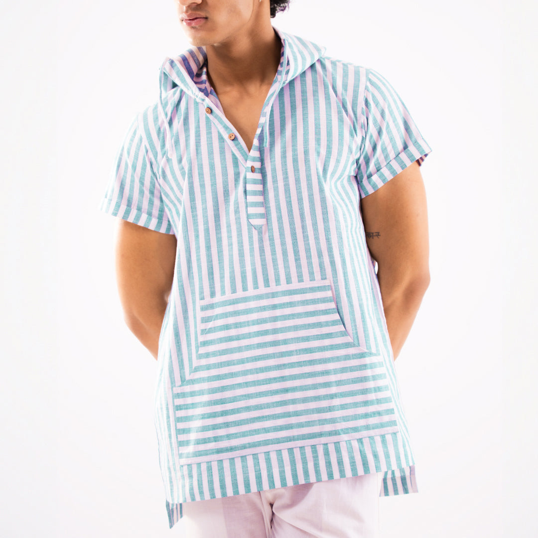Summer Popover Hoodie - Pistachio Green
