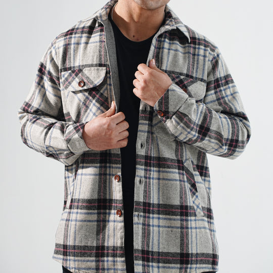 Shirt X Jacket- Light Grey