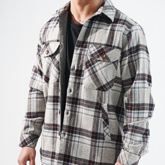 Shirt X Jacket- Light Grey