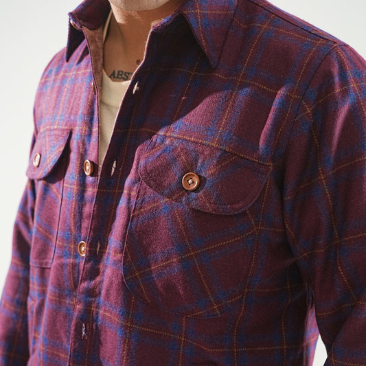 Shirt X Jacket- Maroon
