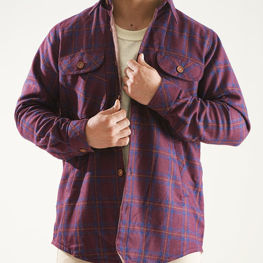 Shirt X Jacket- Maroon