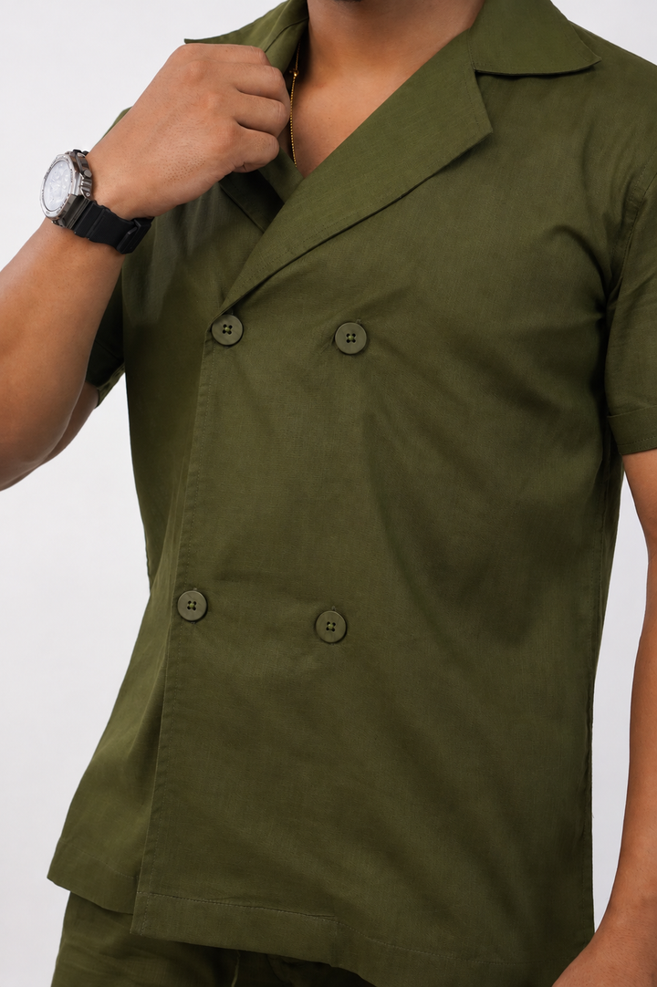 Sage Cotton Linen Coord Set