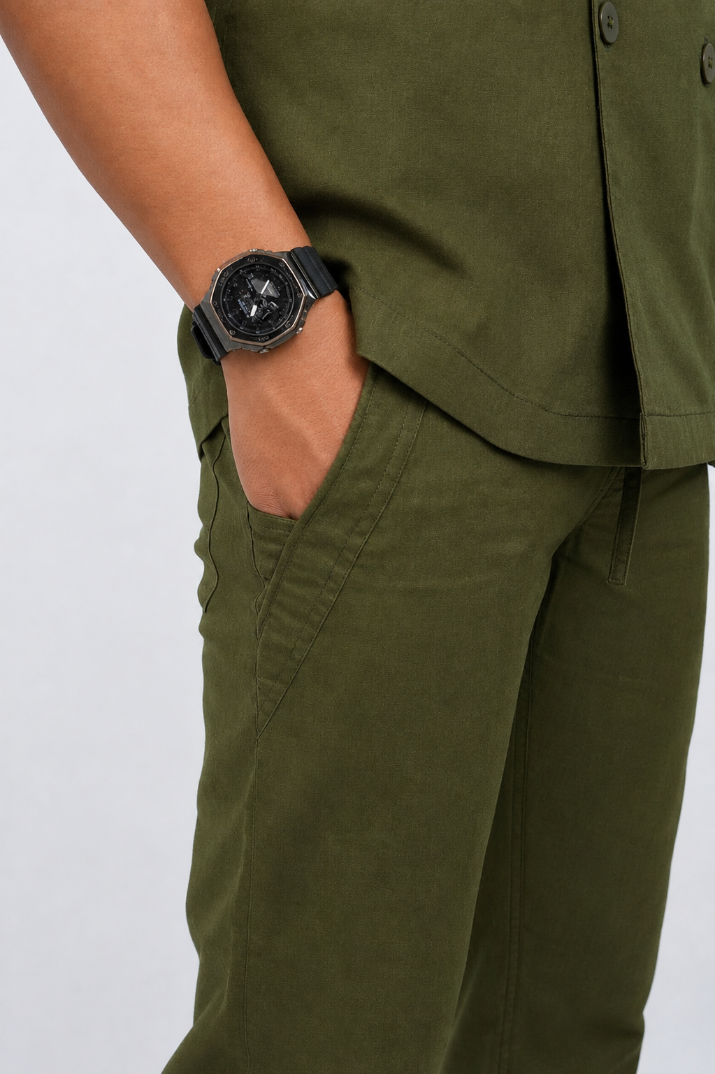 Sage Cotton Linen Coord Set