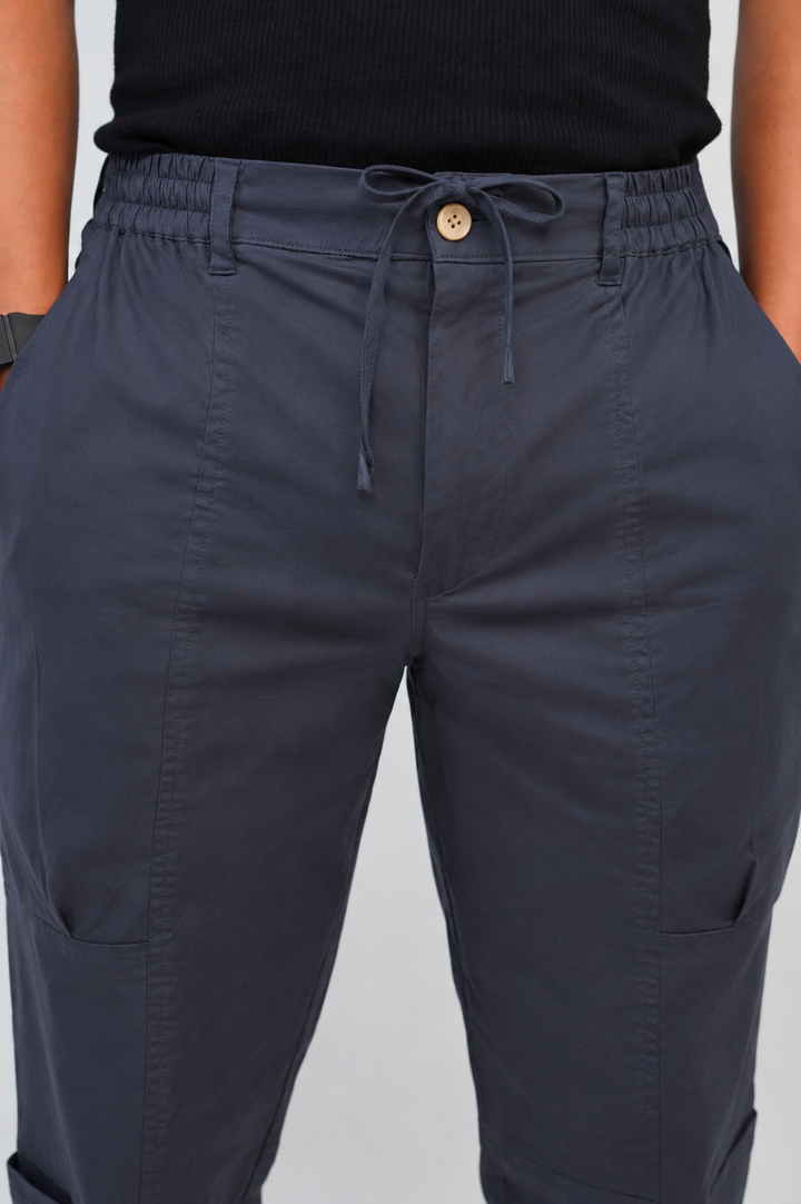 CHINOS X PYJAMAS -Navy 100% Cotton
