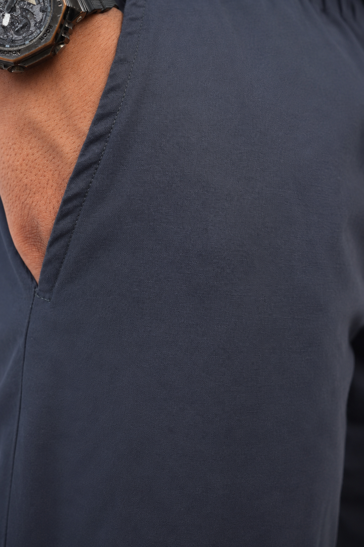 CHINOS X PYJAMAS -Navy 100% Cotton