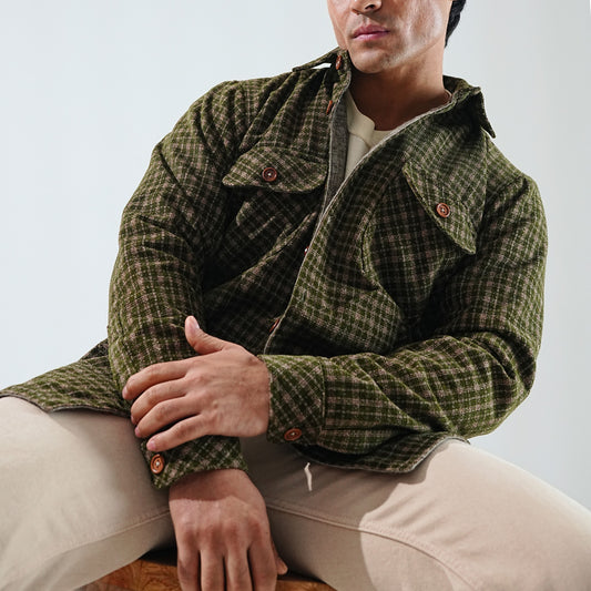 Shirt X Jacket- Forest Green