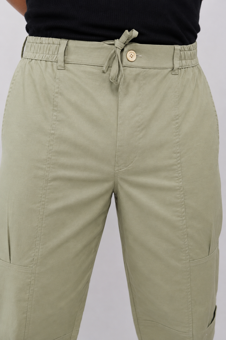 CHINOS X PYJAMAS -Pistachio 100% Cotton