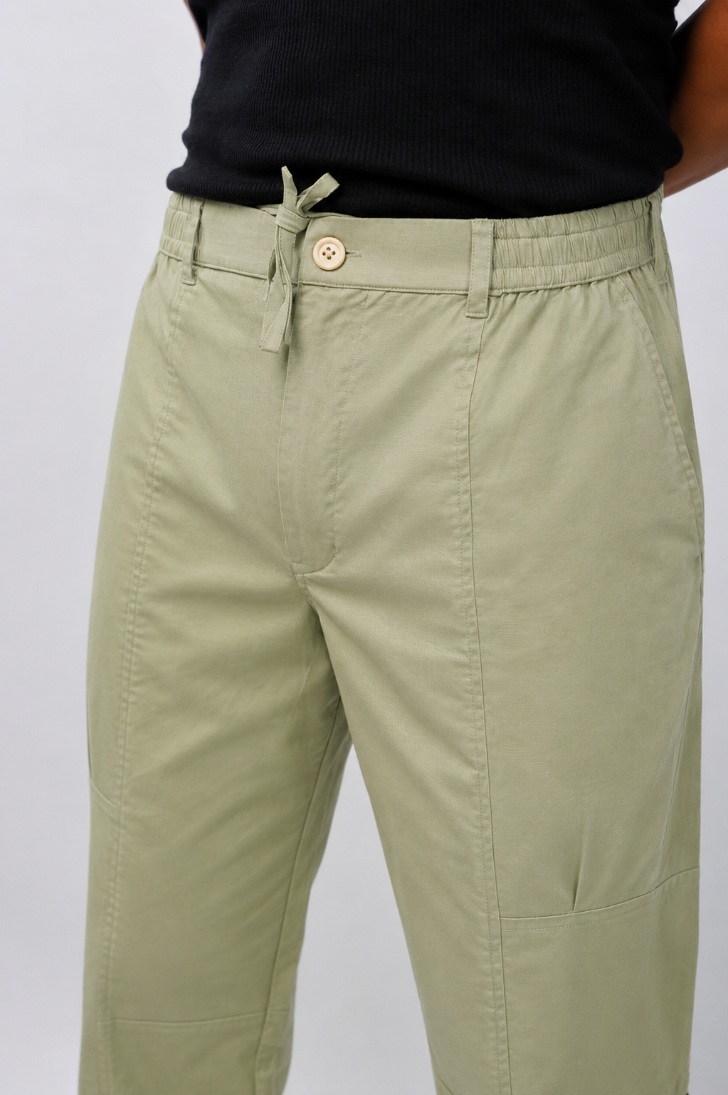 CHINOS X PYJAMAS -Pistachio 100% Cotton