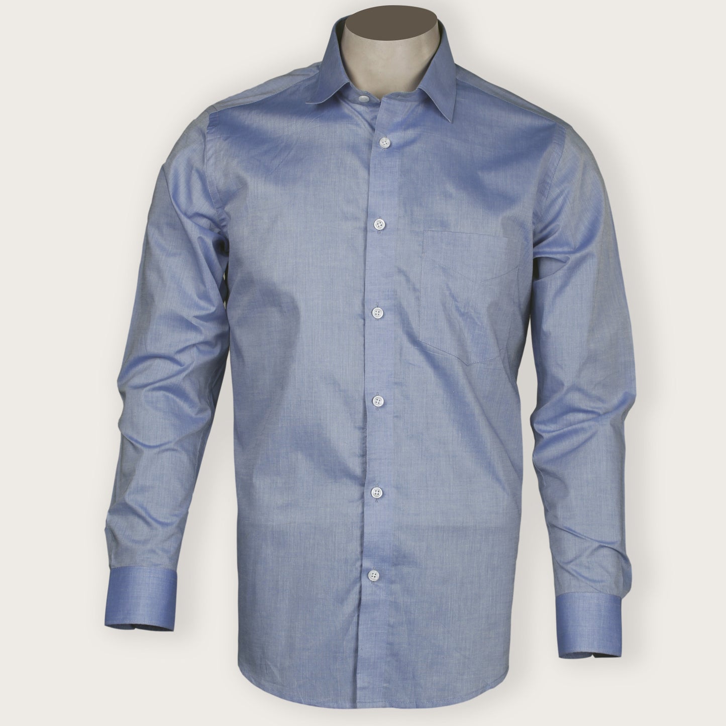 Polo Blue Twill Cotton Shirt