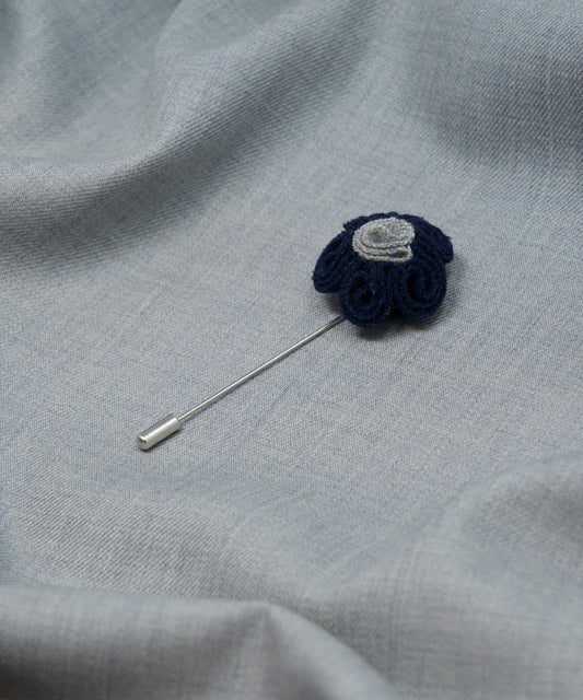 Blue & Grey Curlicue