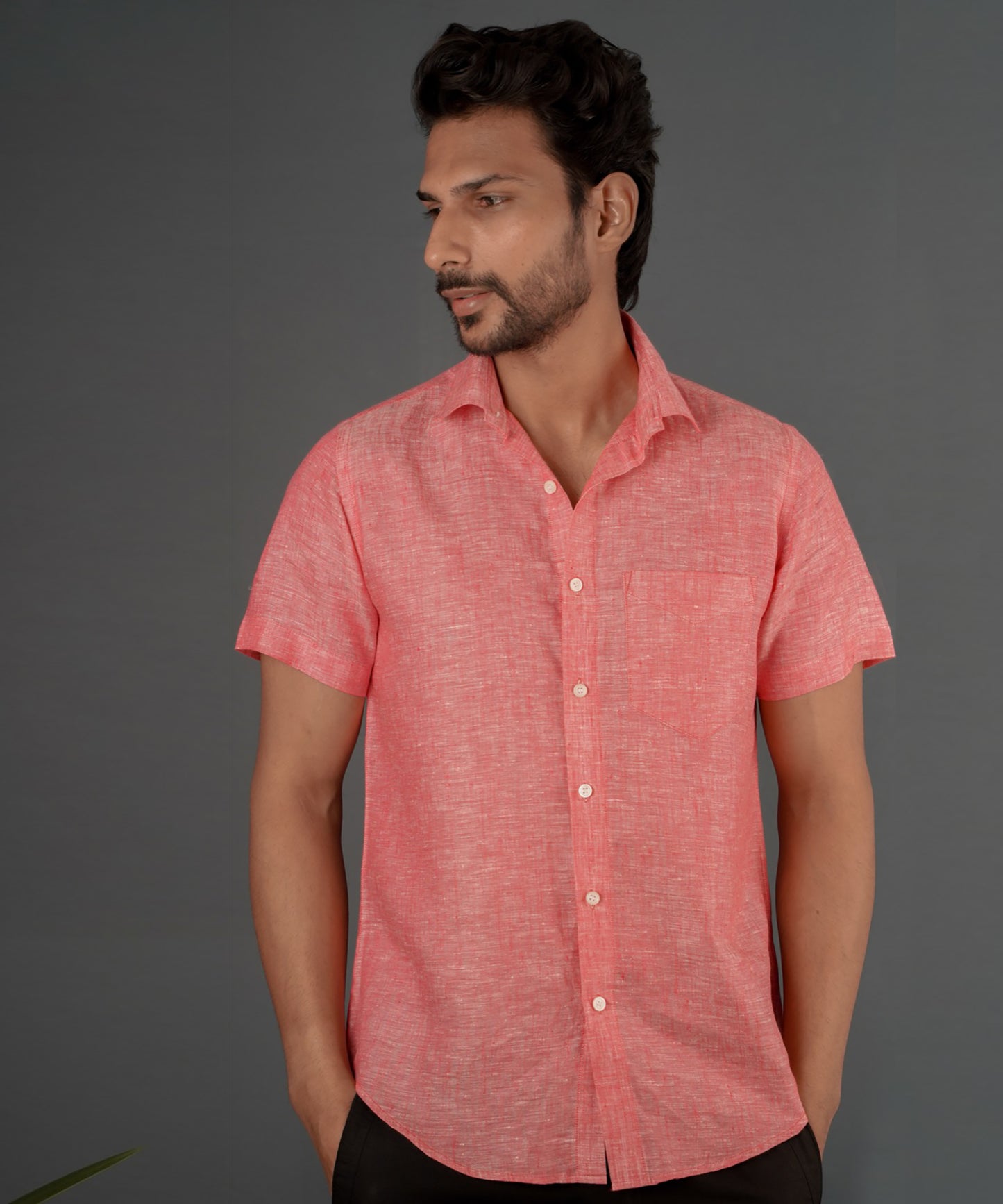 Hibiscus Linen Shirt