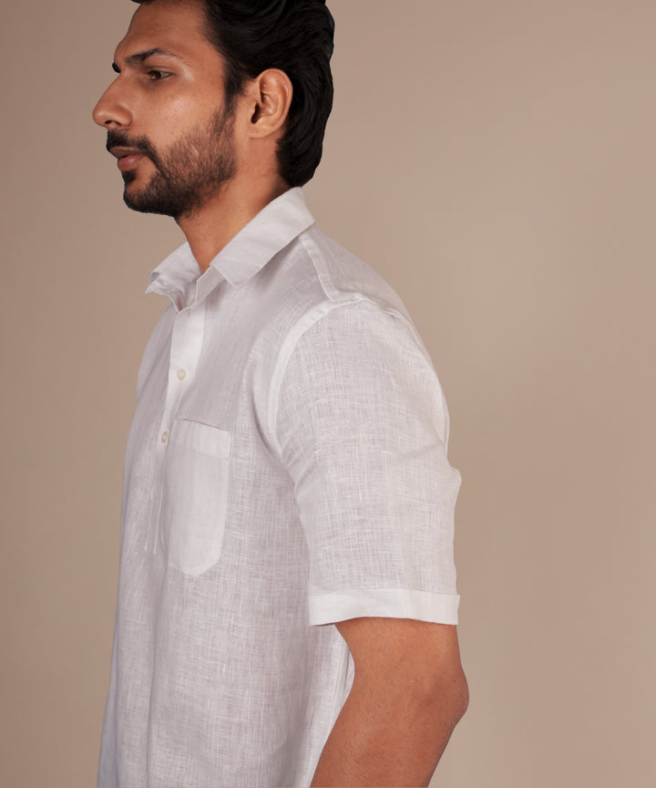Porcelain White Popover Shirt