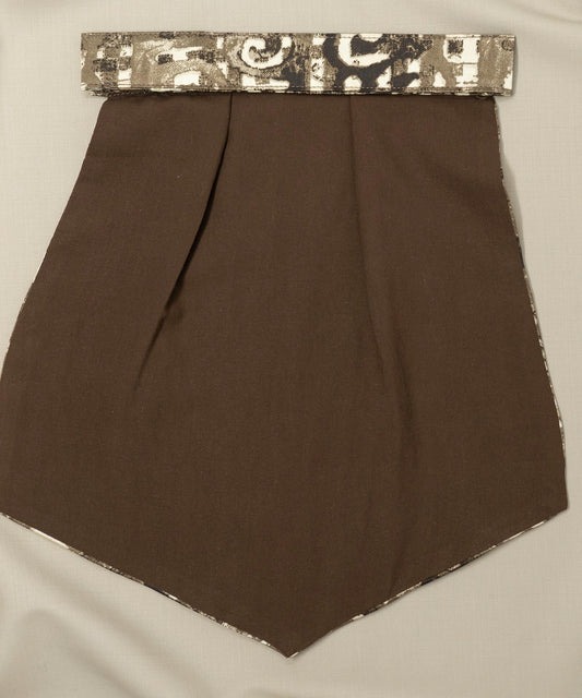 Old School Abstract Brown Cravat