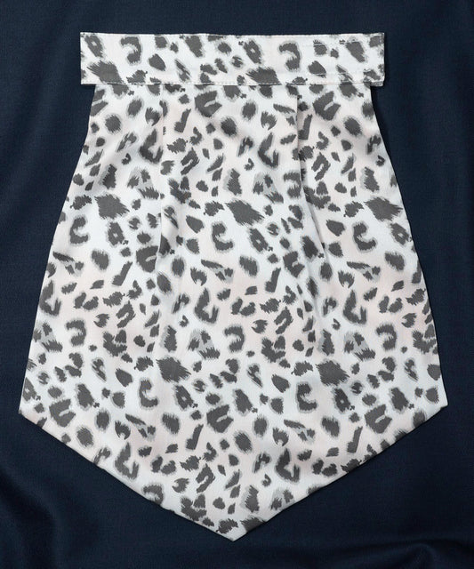Town Hall Leopard Print White Cravat