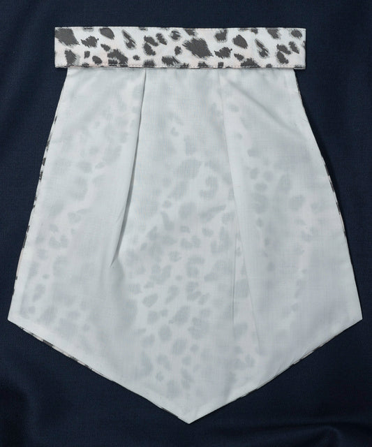 Town Hall Leopard Print White Cravat