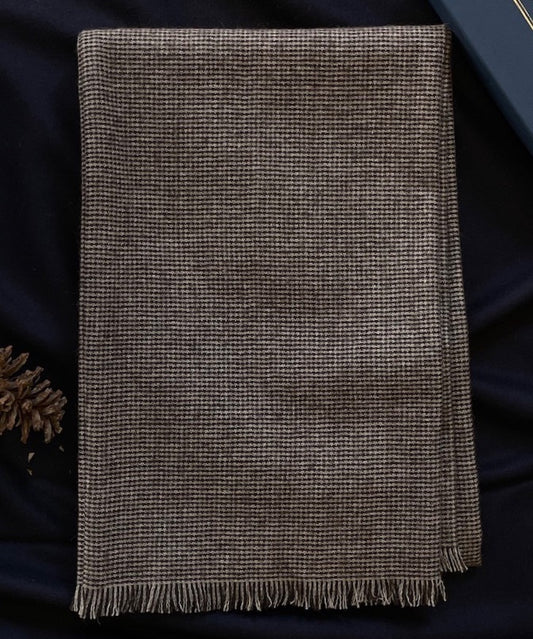 Cedar Brown Tweed Scarf