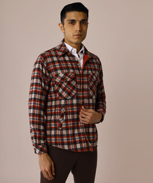 Sandstone Tweed Overshirt