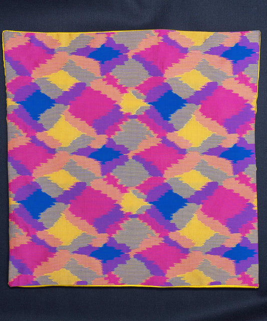 Sun & Sand Geometric Yellow Pocket Square