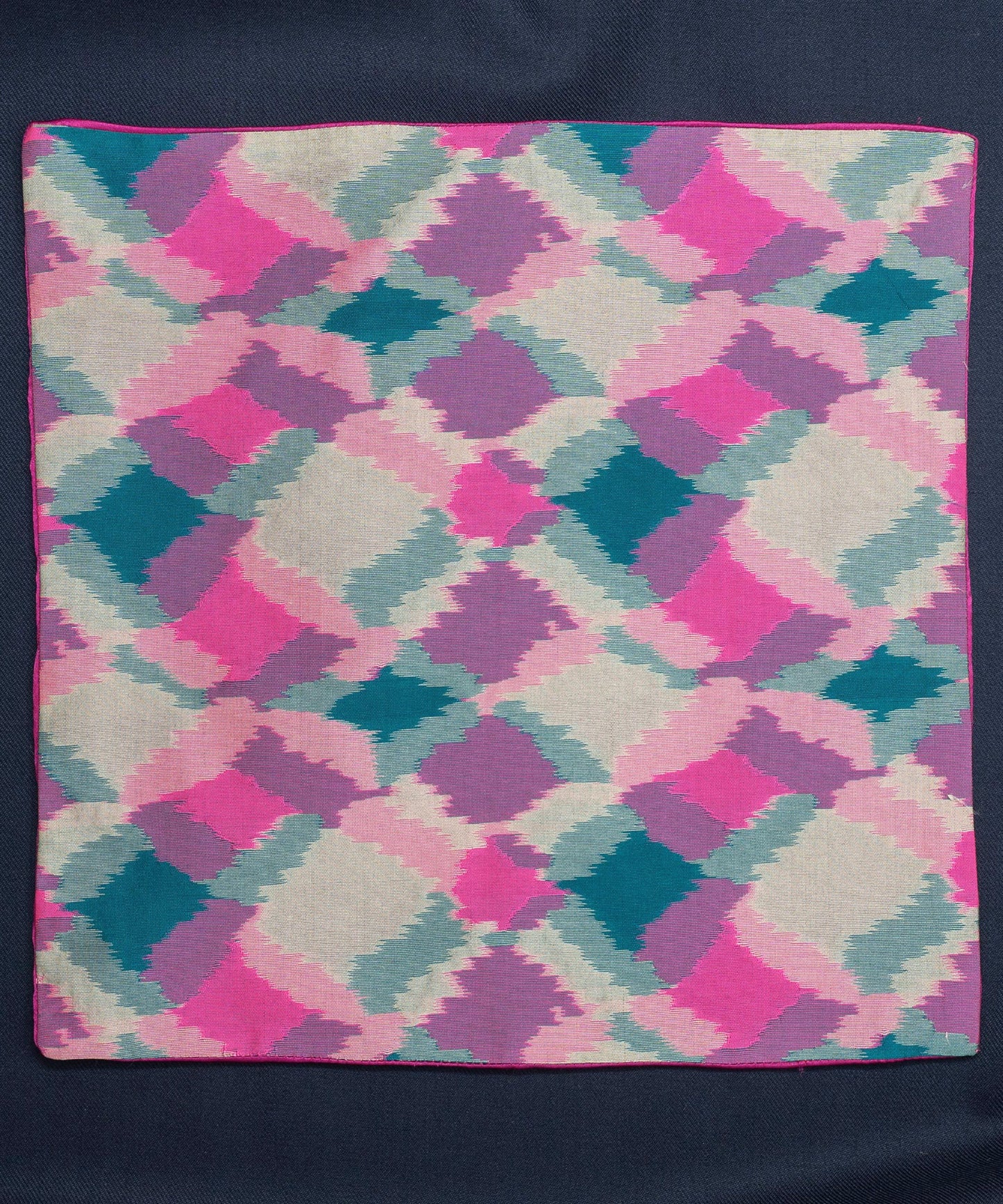 After 8 Geometric Pink Pocket Square