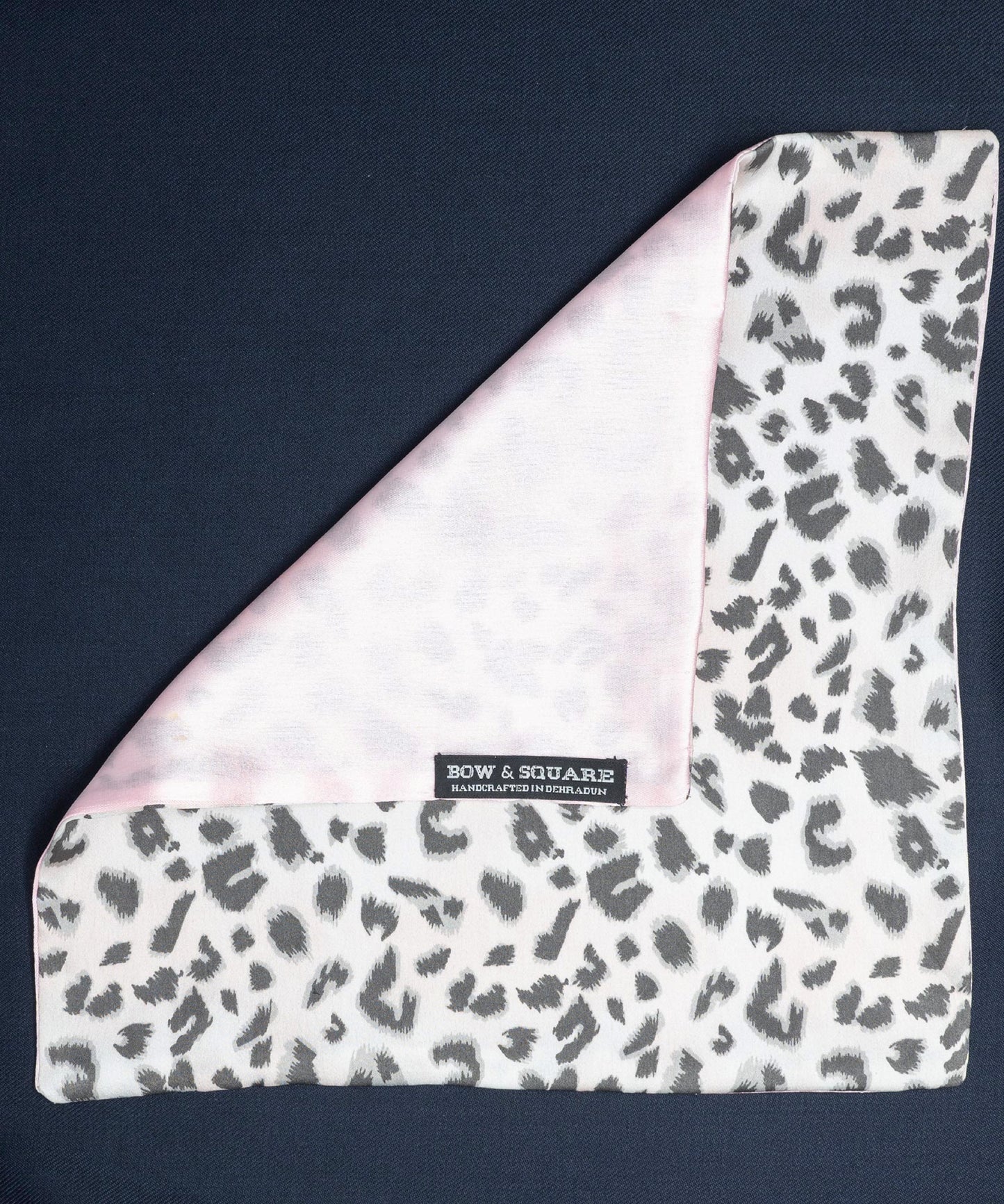 Pink Leopard Pocket Square