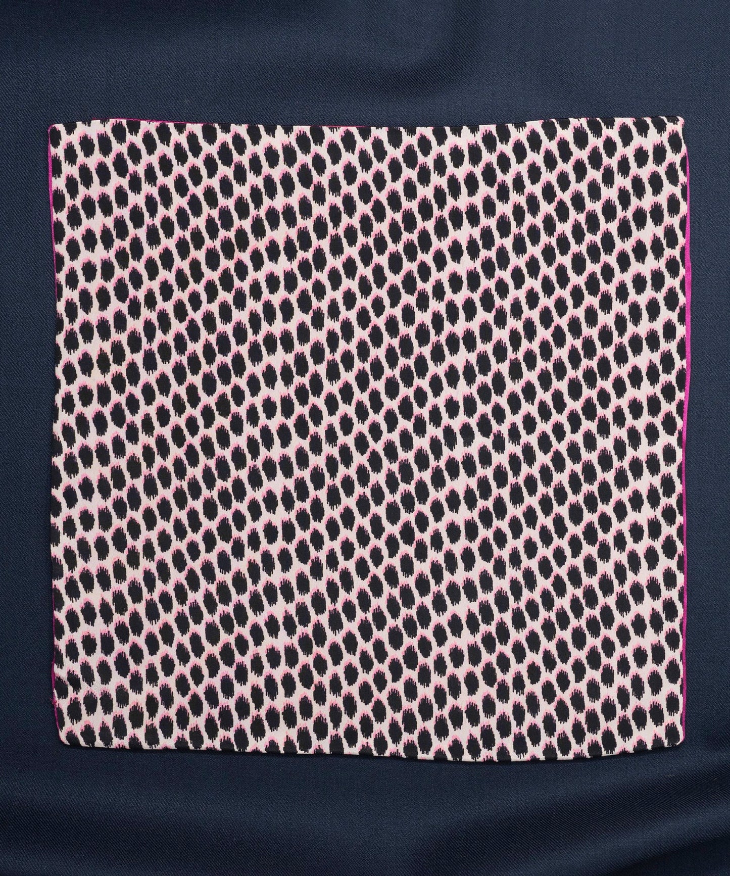 Regal Polka Dot Pink Pocket Square