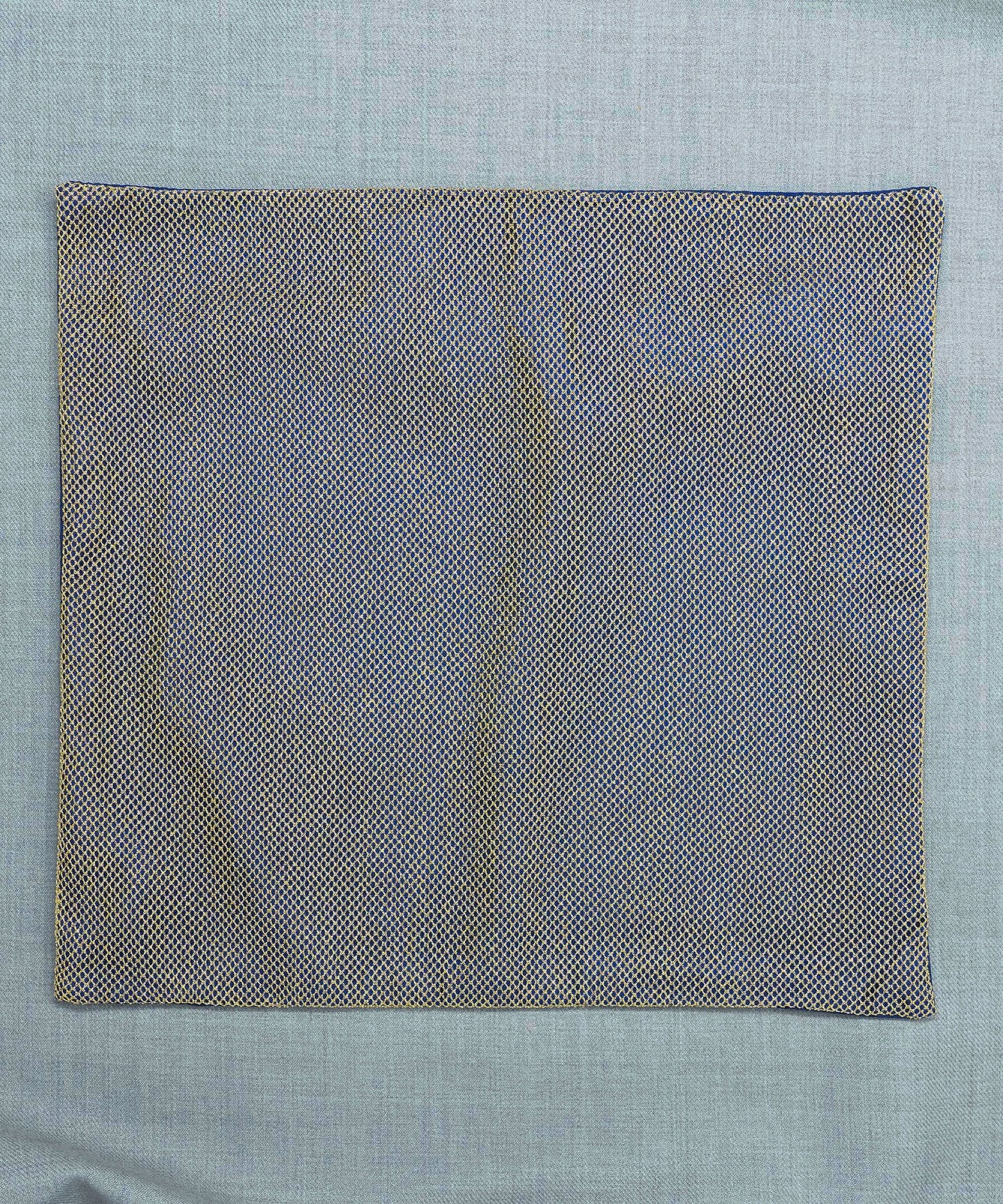 Regal Net Blue Pocket Square