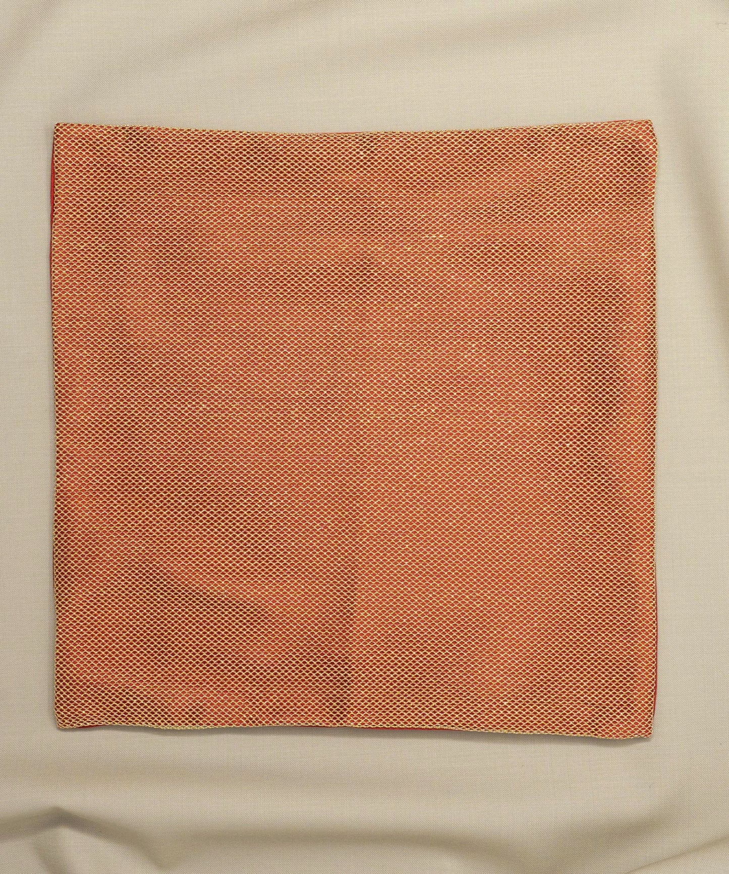 Regal Net Orange Pocket Square