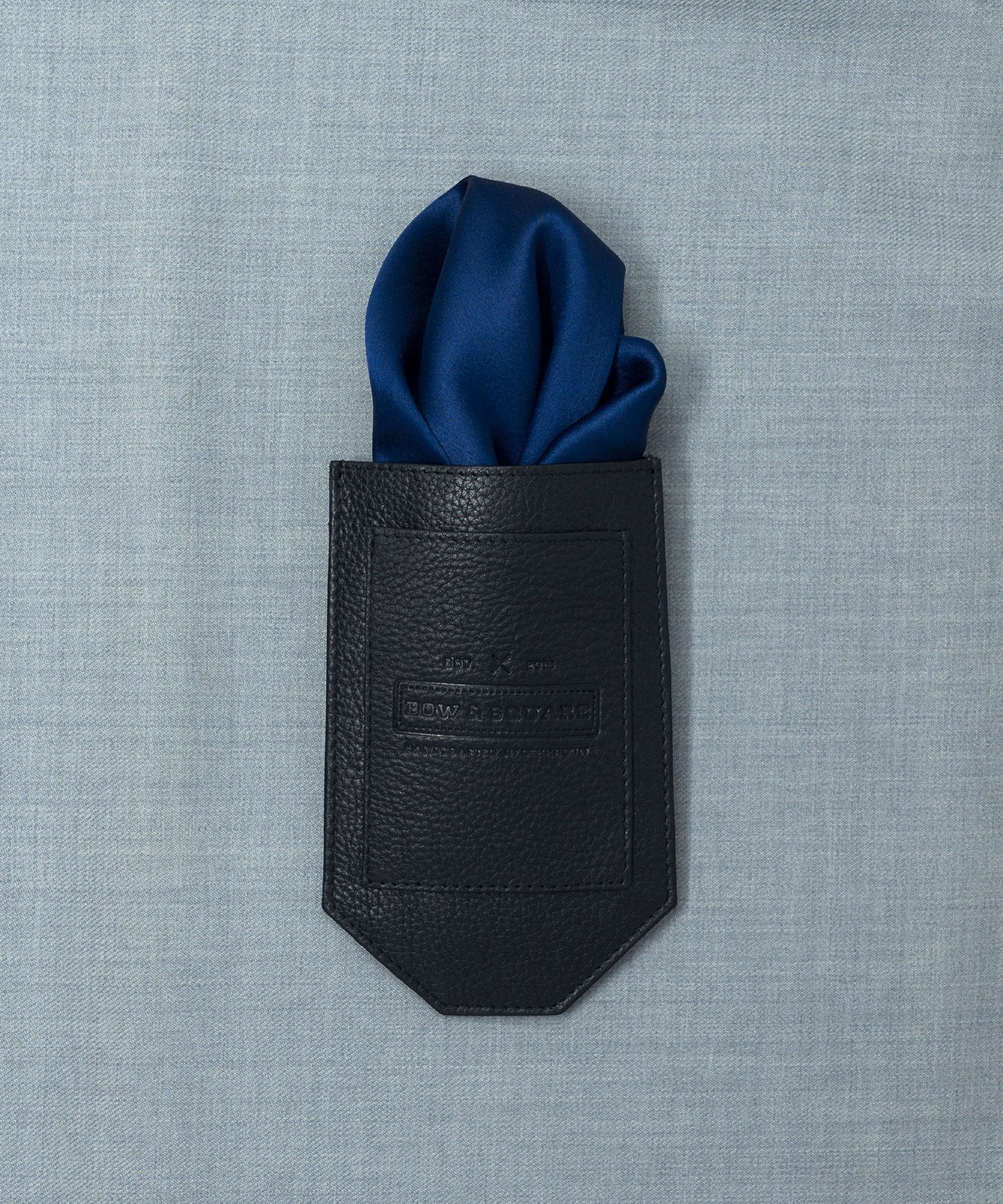 After 8 Abstract Blue Pocket Square