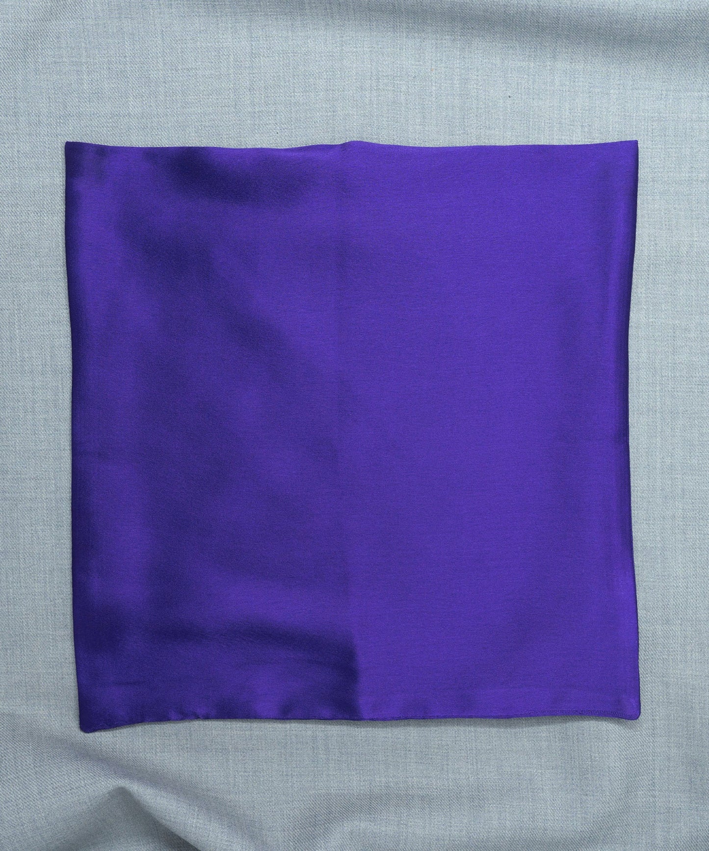 After 8 Solid Purple Pocket Square