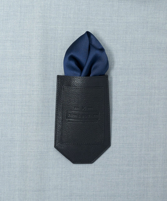 After 8 Blue Pocket Square