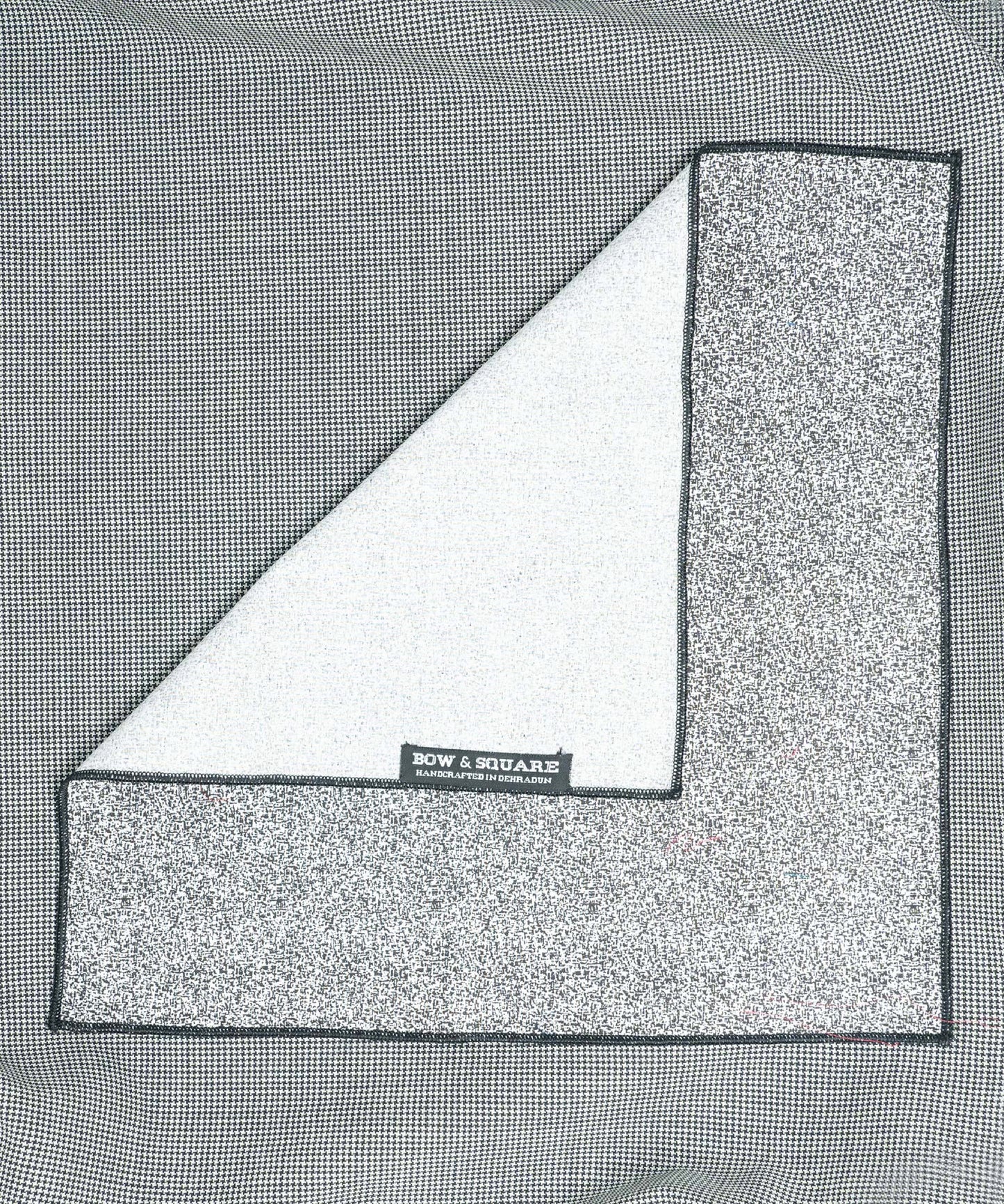 Monochrome Black Pocket Square