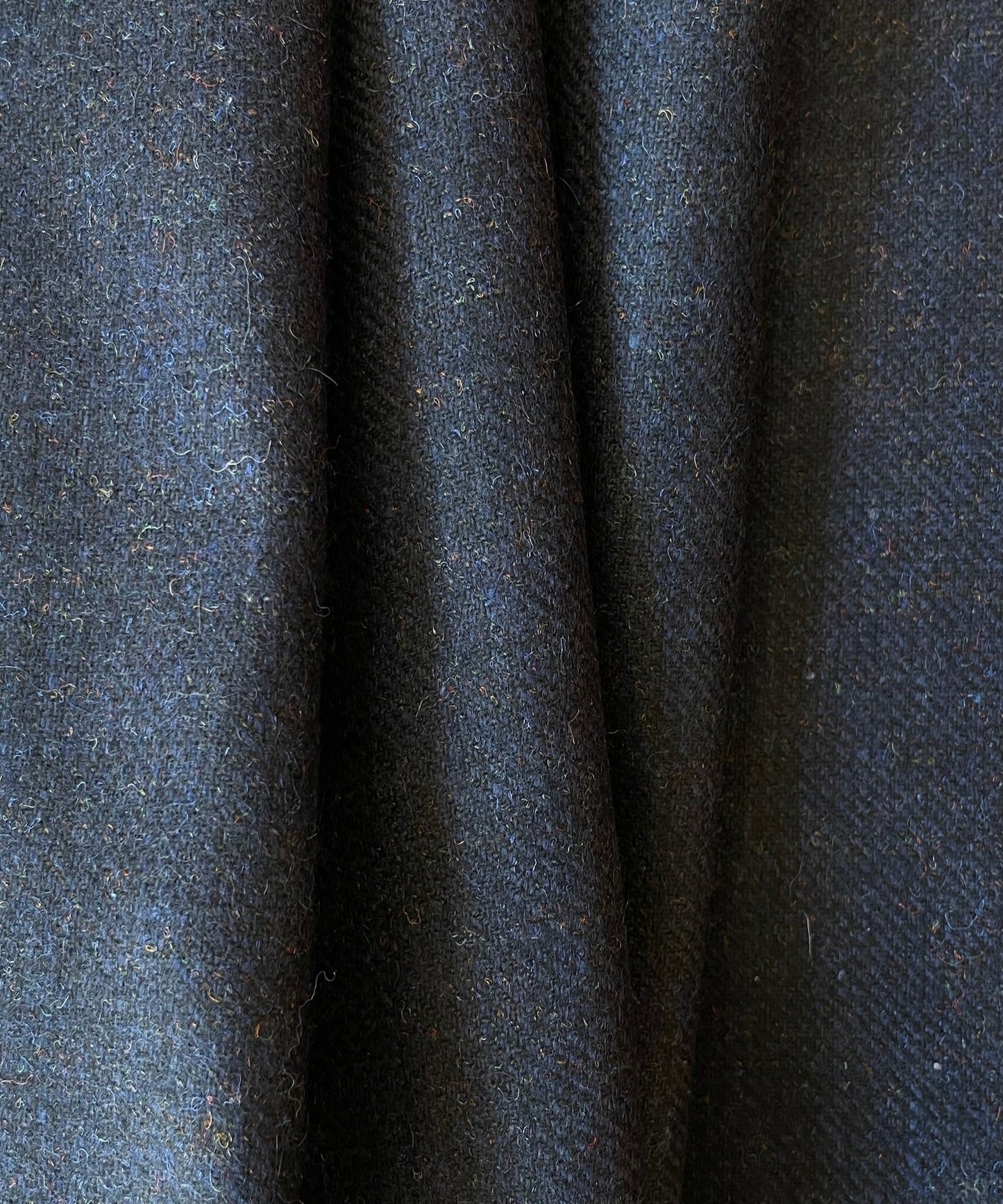 Navy Tweed Scarf